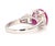 3 Carat Ruby and 1.2 Carat Diamond Platinum Ring, Size 5.5 For Sale In New York - Image 6 of 9