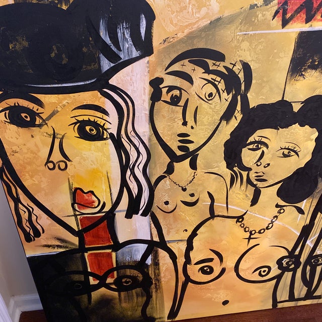 1970s Original Peter Keil Abstract Painting on Canvas For Sale In Atlanta - Image 6 of 12