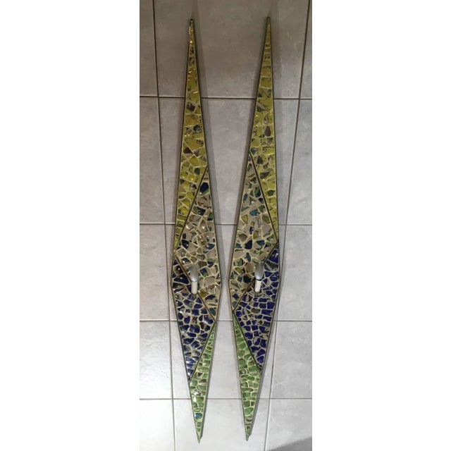 Artistic Brass Wall Hanging Sconces - a Pair For Sale - Image 12 of 13