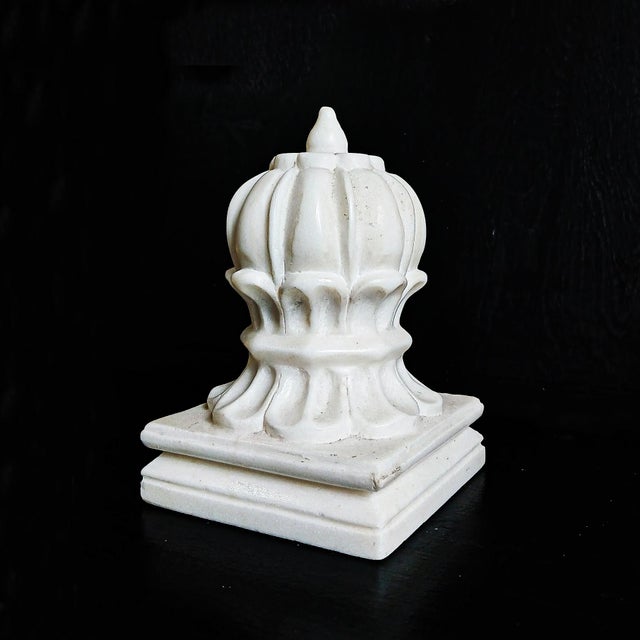 Mid 20th Century Hand-Carved Marble Paperweight / Bookend, Orb Style For Sale - Image 14 of 17