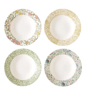 Spode Morris & Co Bistro Pasta Bowl 10.5", Assorted Set of 4