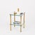 Brass and Glass 2-Tier Side Table or Nightstand from Maison Jansen, France, 1970s For Sale - Image 3 of 14
