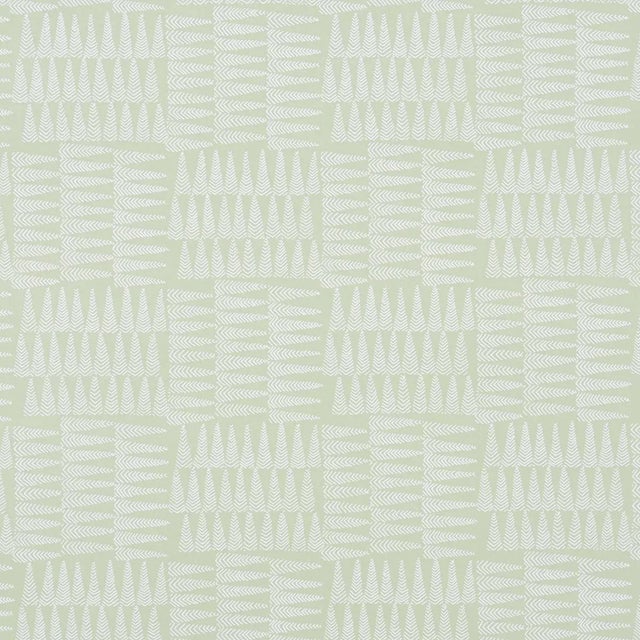 Sample - Schumacher Charlie Wallpaper in Green For Sale
