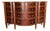 Late 20th Century Maitland-Smith Flame Mahogany Demilune Commode For Sale