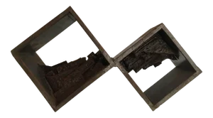 1970s Double Square Brutalist Sculpture