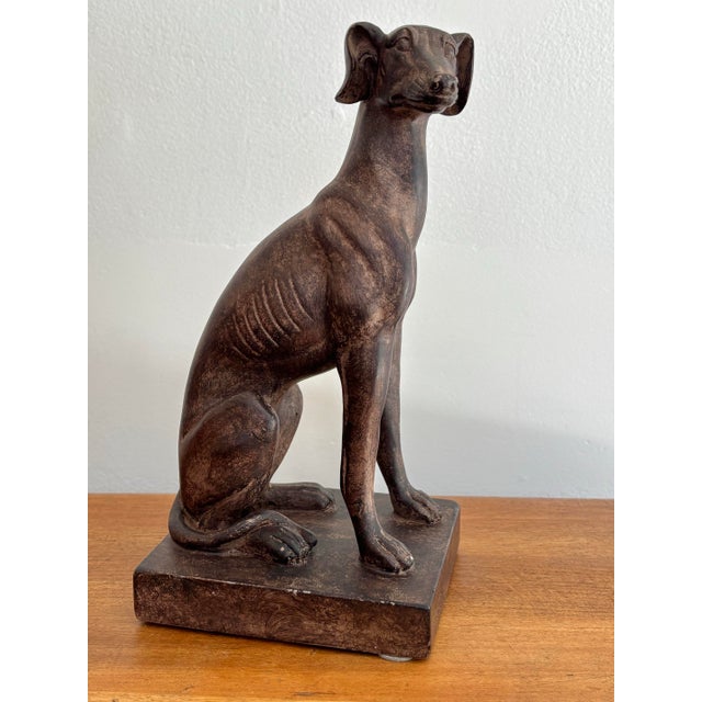 Late 20th Century Whippet Greyhound Statue For Sale - Image 10 of 10