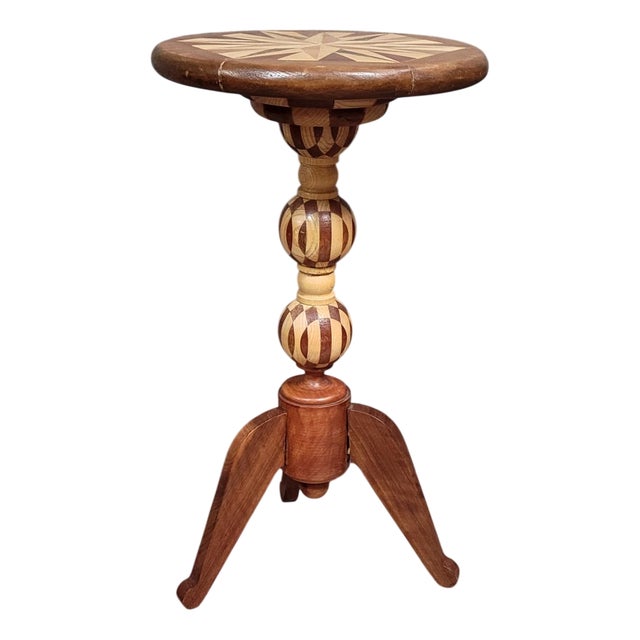 Small Marquetry Side Tables, Set of 2 For Sale