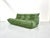 French Three-Seater Togo Sofa in Forest Green Leather by Michel Ducaroy for Ligne Roset For Sale - Image 12 of 12