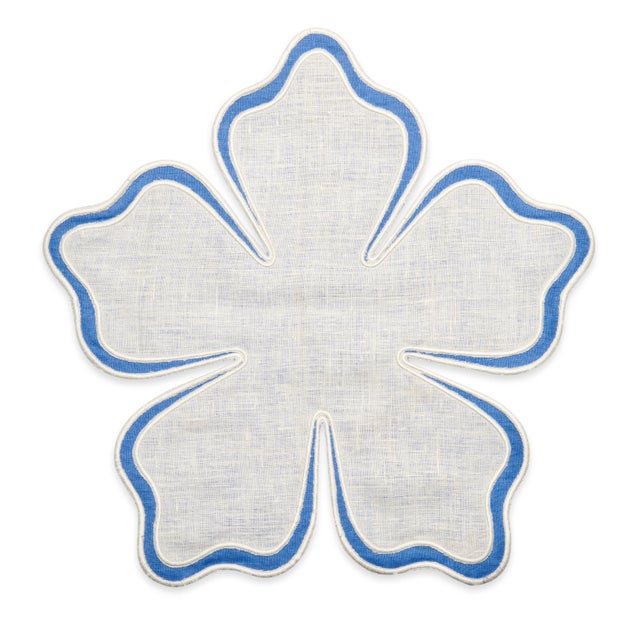 Our Linen Hibiscus Placemat is beautifully embroidered abd creates a wonderful charger for your table. Gorgeous with...