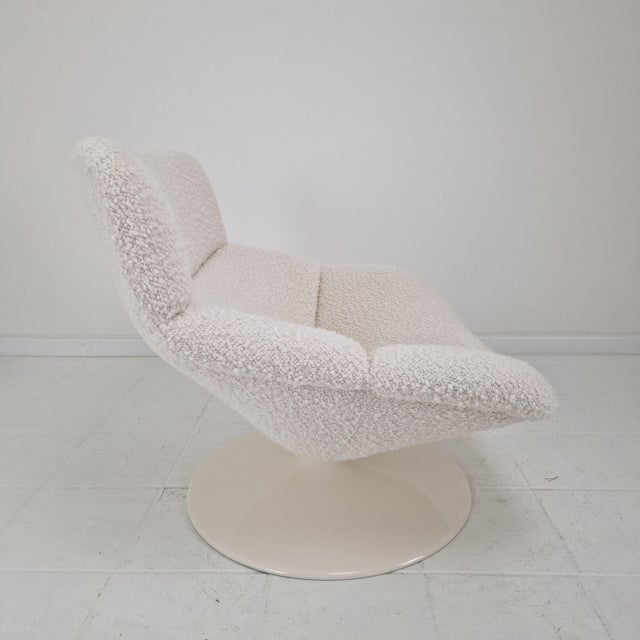 Metal F518 Lounge Chair in Bouclé Fabric by Geoffrey Harcourt for Artifort, 1970s For Sale - Image 7 of 11