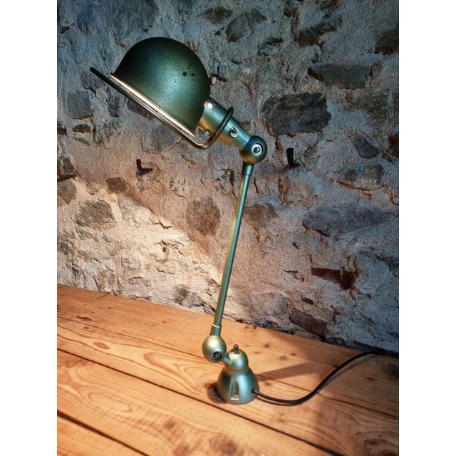 Vintage Articulated Desk Lamp in Reseda Green from Jielde, France, 1970s For Sale - Image 14 of 16
