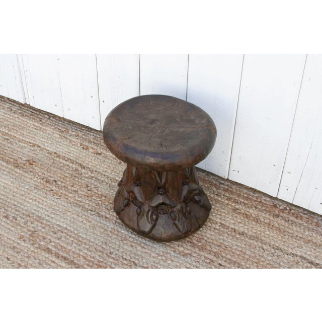 Tribal Vintage African Bamileke Stool For Sale - Image 3 of 8