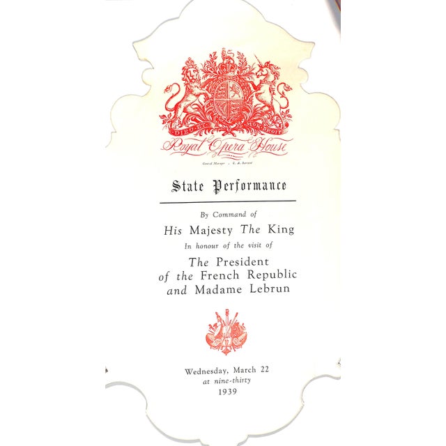 1930s Royal Gala Performance at Royal Covent Garden Programme W/ Rex Whistler Design, 1939 For Sale - Image 5 of 9