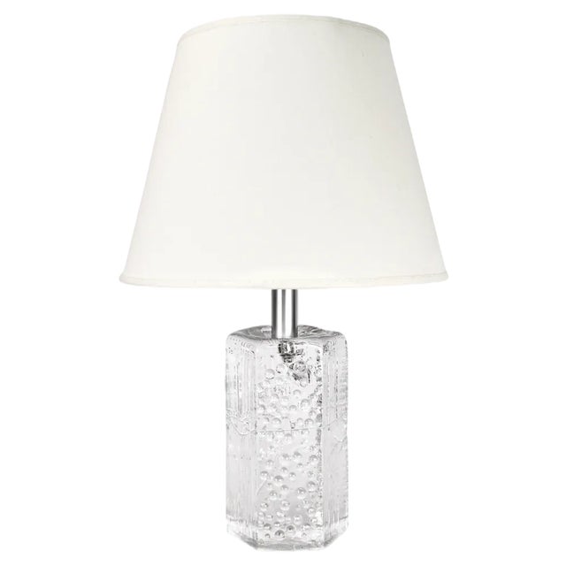 Crystal Structure Table Lamp by Willem Heesen for Royal Leerdam, 1967 For Sale