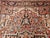 Red Vintage Heriz Serapi Rug, Hand-Knotted Wool, Geometric Medallion Pattern, Brick-Red & Blue, 9x12 For Sale - Image 8 of 15