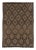 Textile Vintage Turkish Kilim in Brown With Diamond Lattice Patterning - Rug & Kilim For Sale - Image 7 of 10