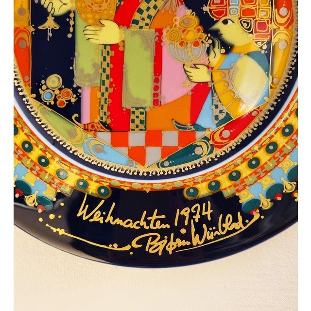 Decorative Plates by Bjørn Wiinblad for Rosenthal, 1970s, Set of 3 For Sale - Image 6 of 7