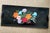 Black Mid 20th Century Folk Art Hand Painted Floral Tray For Sale - Image 8 of 8