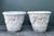 This pair of monumental cast concrete planters captures the stately elegance of Neoclassical garden design. Expertly...