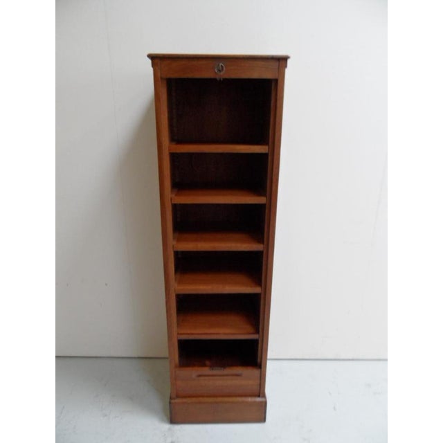 Vintage Filing Cabinet with Roller Shutter, 1950s For Sale - Image 10 of 14
