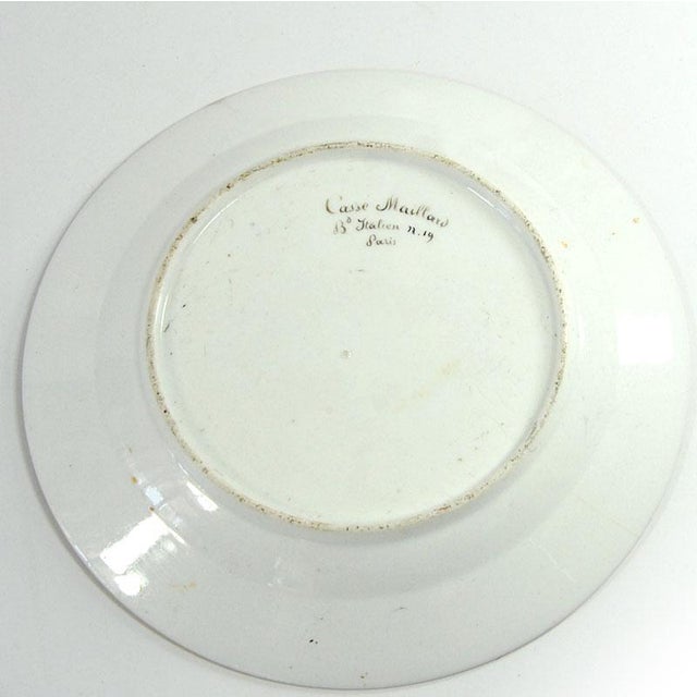 Chinoiserie Porcelain Plate from Casse Maillard, Paris, France, 19th Century For Sale - Image 9 of 11