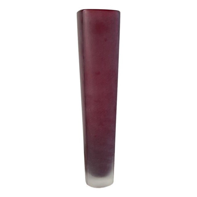 Glass Vase in Satin-Finish Murano Glass by Nason & Moretti For Sale - Image 7 of 7