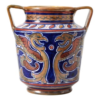 Renaissance Italian Vase by Lorenzo Rubboli, 1930s For Sale