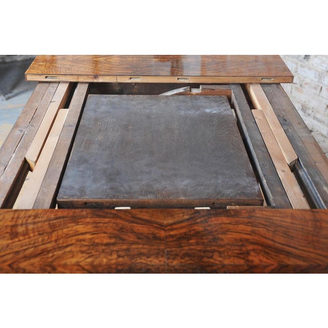 Art Deco Extendable Dining Table in Beech, Spruce and Walnut, Czech, 1930s For Sale - Image 14 of 18