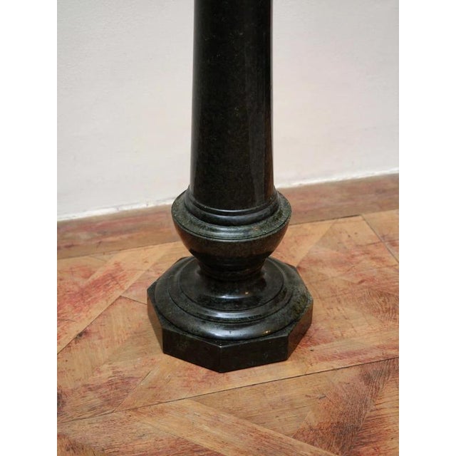Black 19th Century French Marble Pedestal For Sale - Image 8 of 8