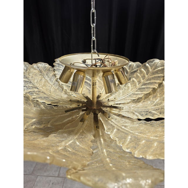 Glass Murano Ceiling Lights, 1980s, Set of 2 For Sale - Image 7 of 9