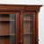 20th Century Walnut Bookcase Display Cabinet With Turned Columns For Sale - Image 4 of 8