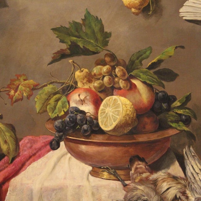 Italian Artist, Still Life, 1950, Oil on Canvas, Framed For Sale - Image 11 of 17