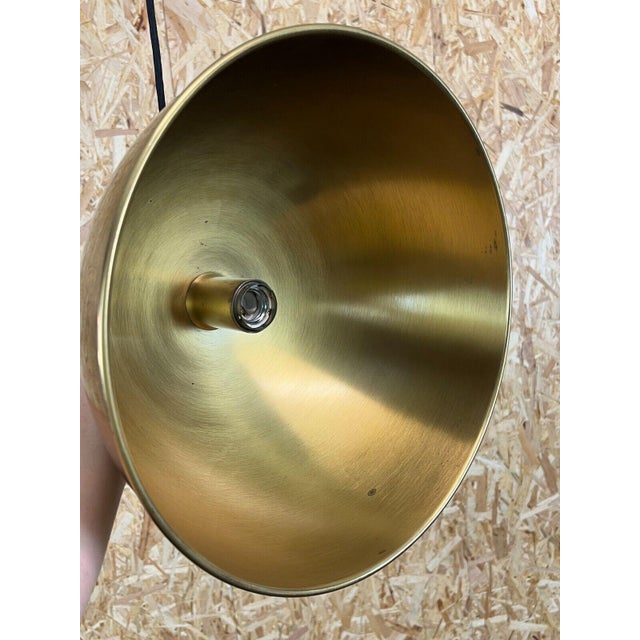 Mid-Century Modern Mid-Century Brass Double Counterbalance Pendant Lamp by Florian Schulz For Sale - Image 3 of 14