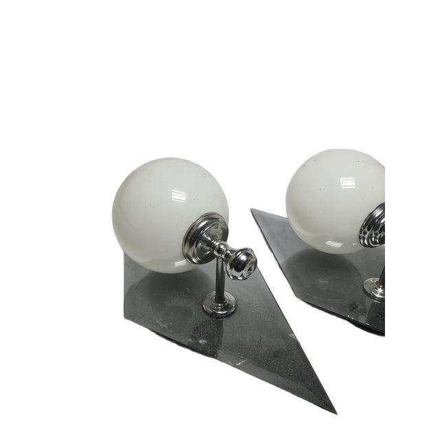 Art Deco Sconces, Poland, 1960s, Set of 2 For Sale - Image 6 of 14