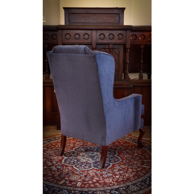 Chippendale Wingback Armchair by Paul Hitchings for Liberty of London, 2010s For Sale - Image 18 of 18