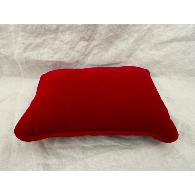 Farmhouse Needlepoint Holiday Decorative Pillow For Sale - Image 3 of 3