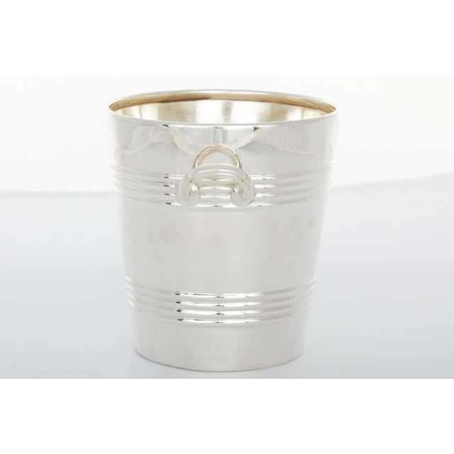 Vintage English Silverplate Barware Wine Cooler / Stand For Sale In New York - Image 6 of 11