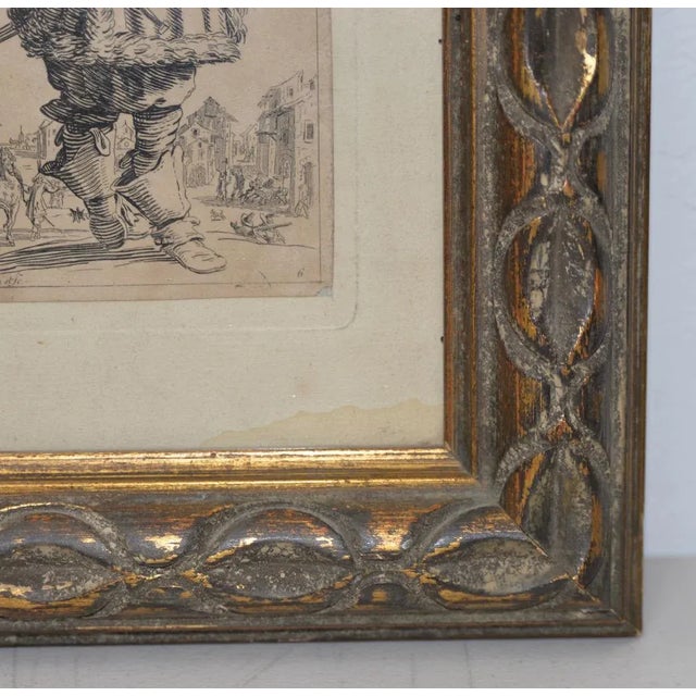 Illustration Jacques Callot "The Musketeer" Engraving From the Les Nobles Series 18th to 19th C. For Sale - Image 3 of 9