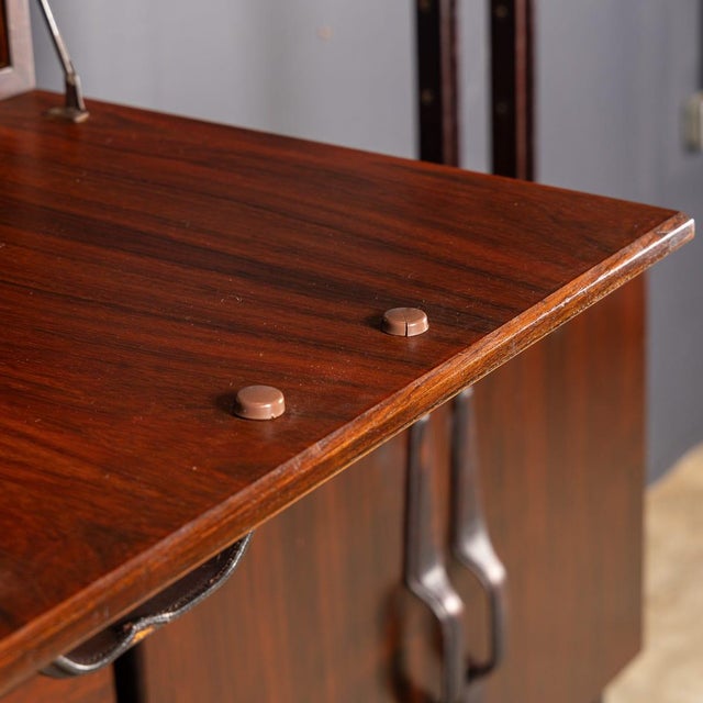 Vintage Italian Modular Hardwood Wall Cabinet by Franco Albini, 1950 For Sale - Image 14 of 18