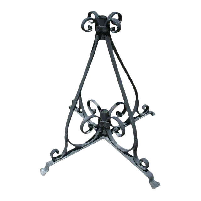 vintage cast iron patio umbrella stand