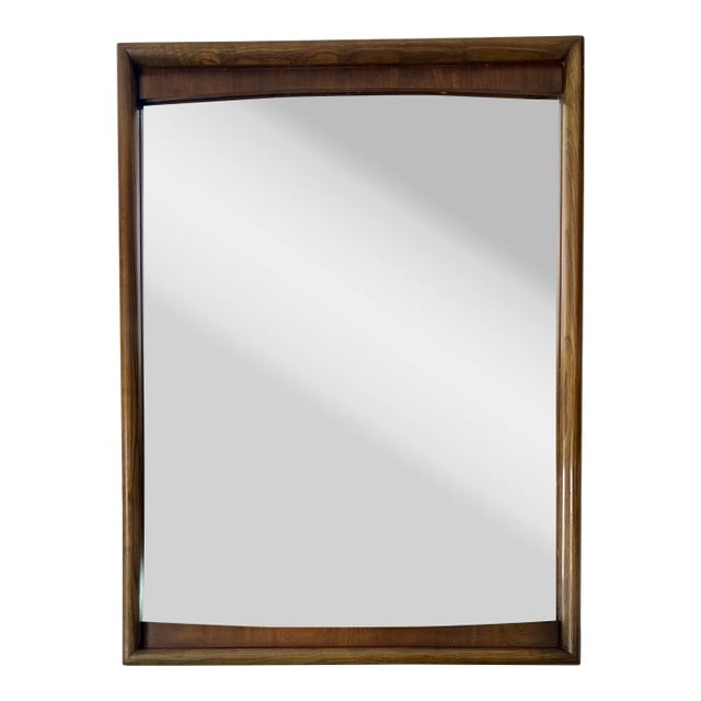 Mid-Century Modern Walnut Dresser Mirror For Sale