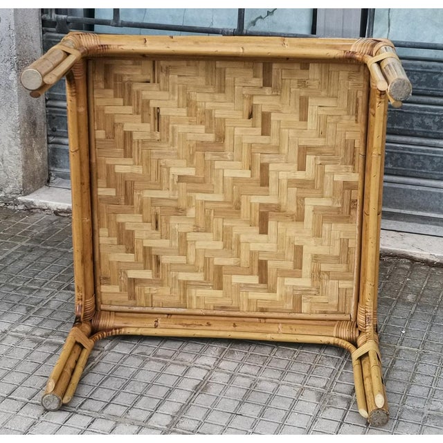 Low Bamboo Coffee Table, 1960s For Sale - Image 9 of 18