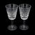Waterford Crystal Vintage Waterford Crystal “Clare” White Wine Glasses, Goblets - Pair For Sale - Image 4 of 12