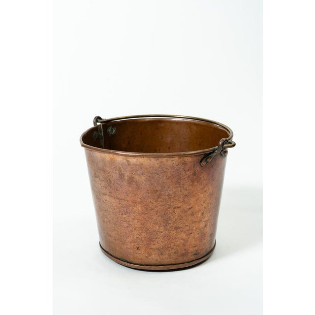 Mid-Century Modern Antique Copper Bucket from Befos, 1700s For Sale - Image 3 of 3