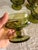 Mid-Century Modern Vintage Indiana Green Glass Kings Crown Thumbprint Dessert Cups/Dishes - Set of 12 For Sale - Image 3 of 6