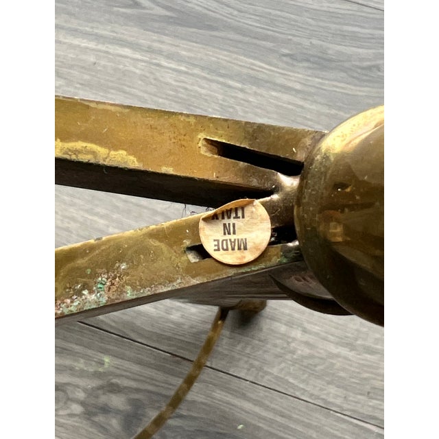 Brass 1960s Mid Century Italian Brass Console Base For Sale - Image 8 of 8
