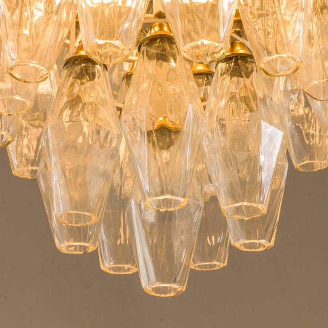 1960s Poliedri Chandelier by Carlo Scarpa for Venini, Italy, 1960s For Sale - Image 5 of 13