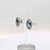Contemporary Late 20th Century Aquamarine Stud Earrings With a Diamond Halo in 14k White Gold, A Pair For Sale - Image 3 of 5