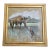 Contemporary Original Stephen Heigh Horse & Hound Painting “Best Friends” Vintage Frame For Sale