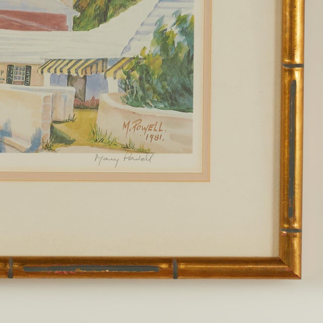 Vintage Lithograph of Bermuda by Mary Powell For Sale - Image 10 of 13